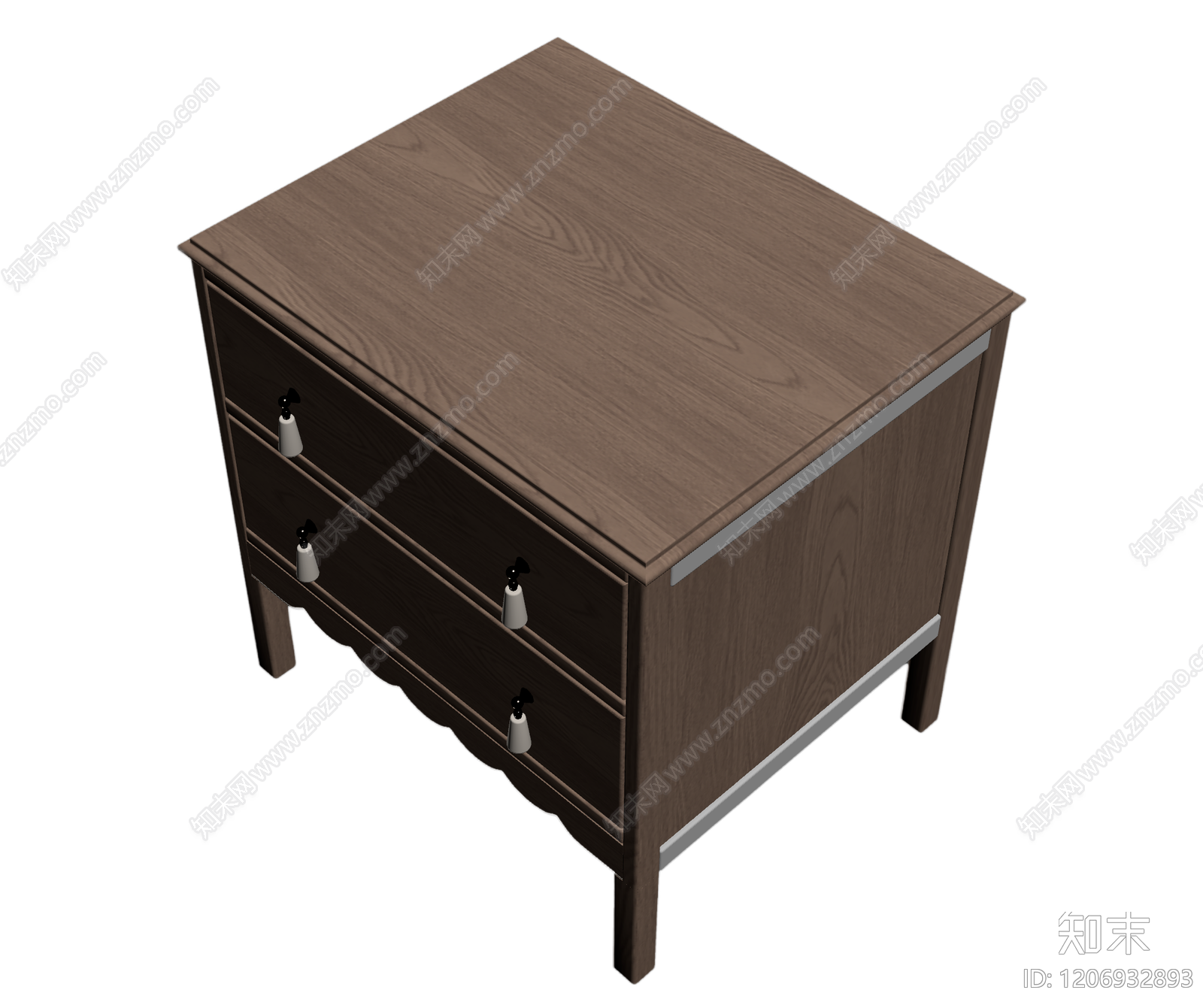 木质抽屉柜3D模型下载【ID:1206932893】