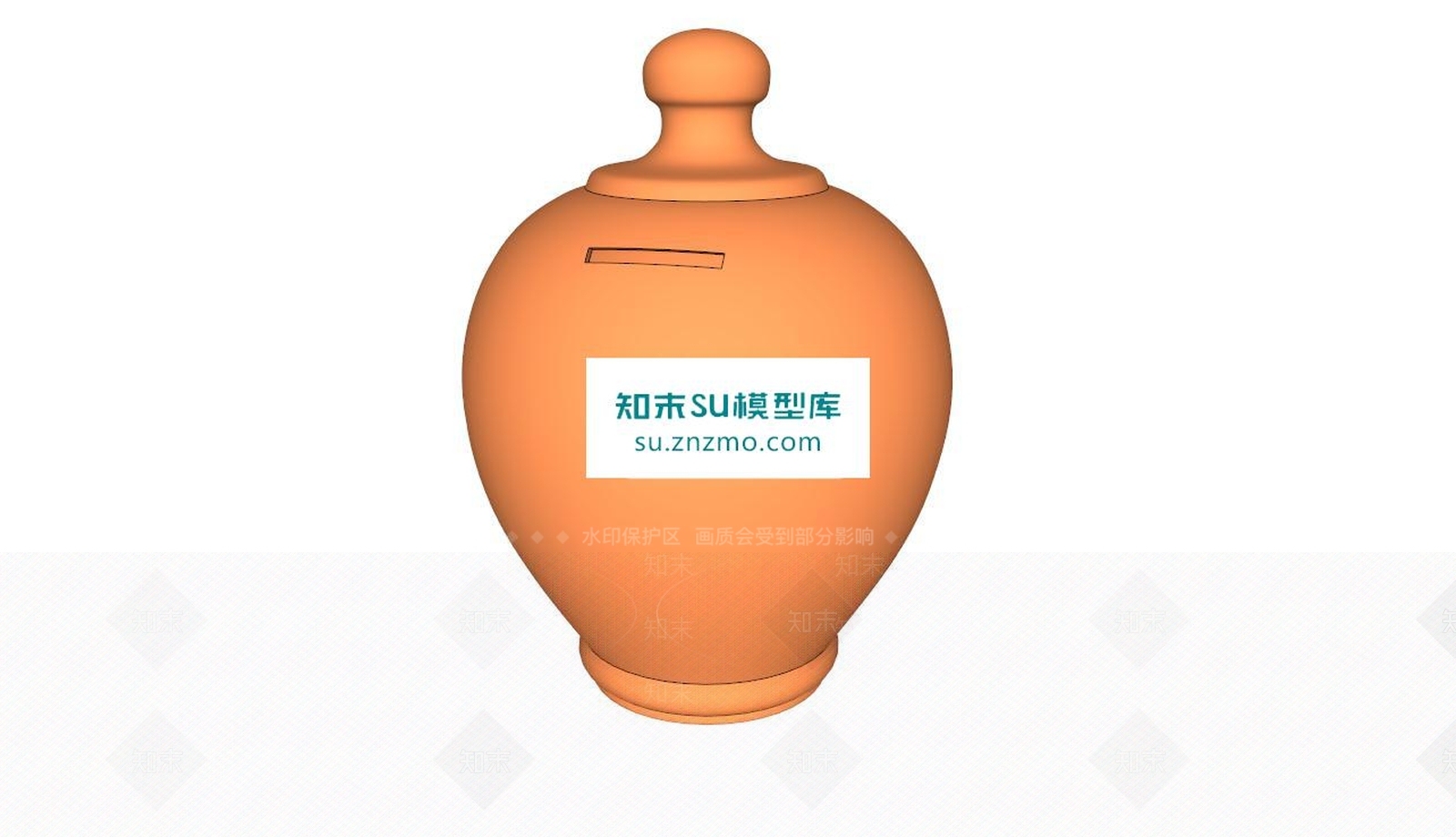 陶瓷罐SU模型下载【ID:171081186】