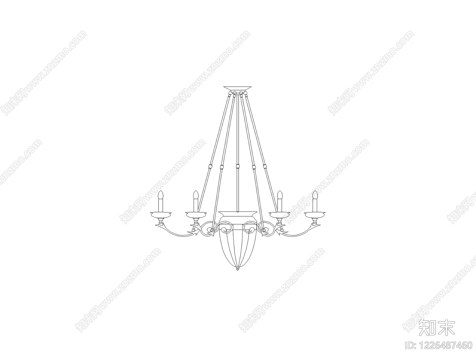 灯具图块cad施工图下载【ID:1226487460】