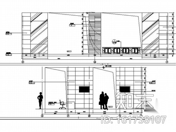 [广东]某小区售楼处室内装修施工图cad施工图下载【ID:161738107】