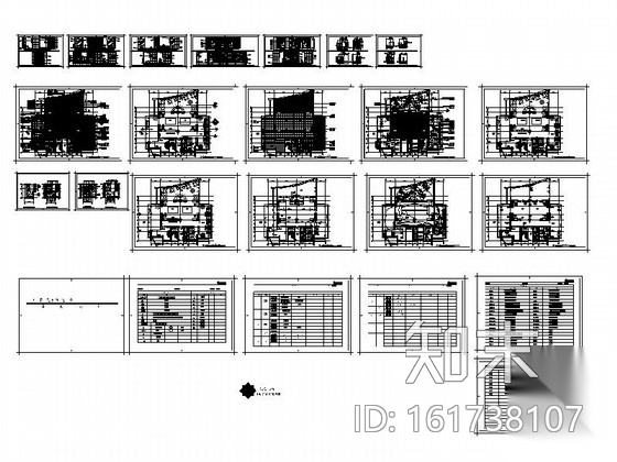 [广东]某小区售楼处室内装修施工图cad施工图下载【ID:161738107】