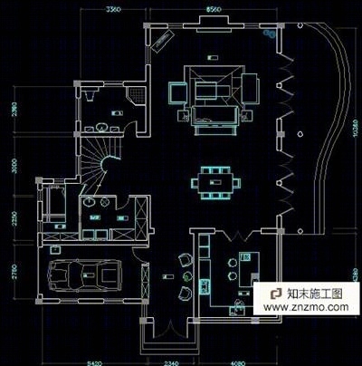 别墅施工图cad施工图下载【ID:36938268】