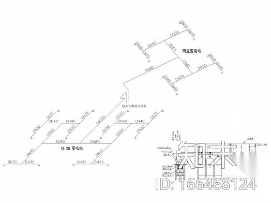 [上海]大型商务广场气体灭火系统图纸（七氟丙烷）cad施工图下载【ID:166468124】