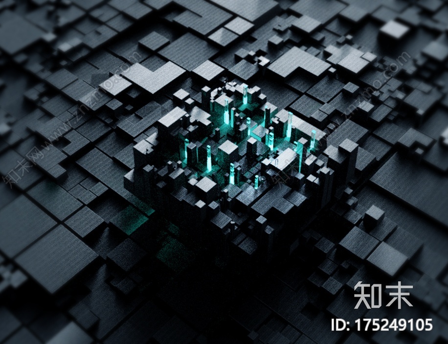 芯片组合CG模型下载【ID:175249105】