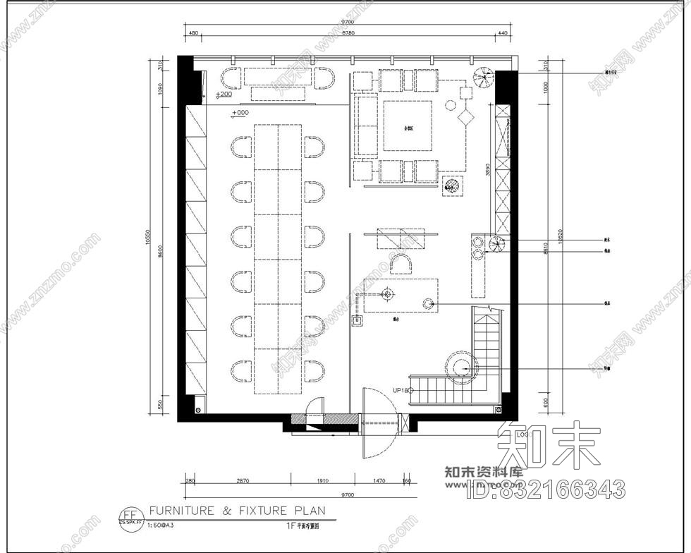 时代广场设计公司装修全套CAD施工图含实景照片施工图下载【ID:832166343】