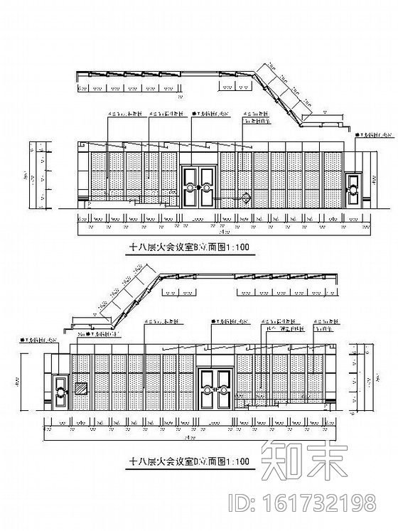 某办公楼大会议室施工图cad施工图下载【ID:161732198】