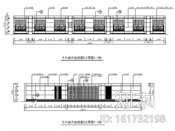 某办公楼大会议室施工图cad施工图下载【ID:161732198】