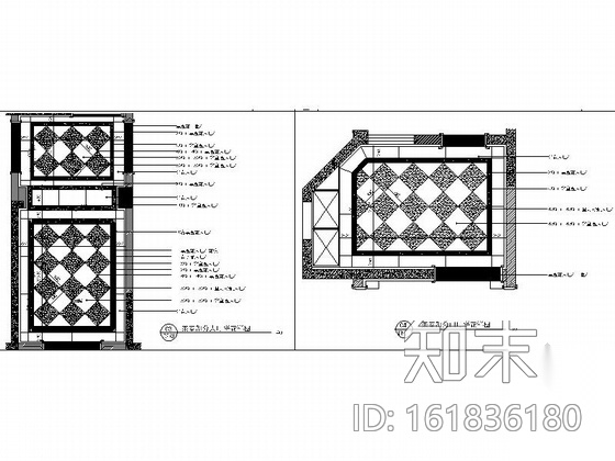 [浙江]某精装会所室内装修CAD施工图施工图下载【ID:161836180】