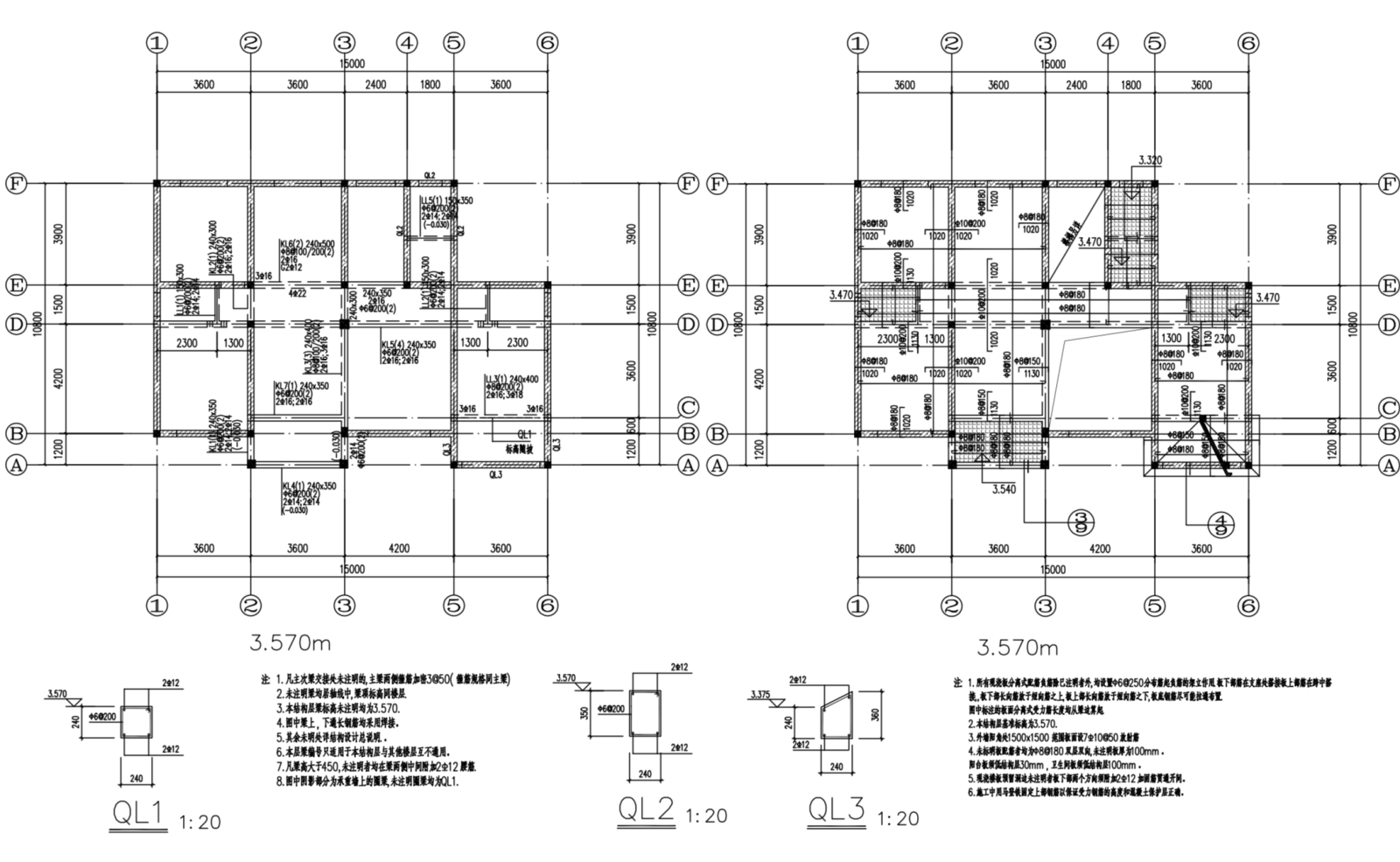 三层新农村独栋别墅自建房建筑cad施工图下载【ID:149888151】