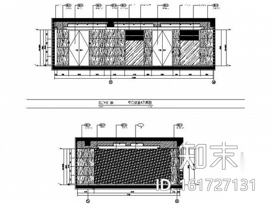 办公空间中型会议室装饰装修图cad施工图下载【ID:161727131】