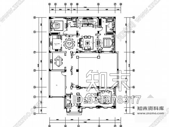 施工图江苏豪华欧式风格联排两层别墅CAD装修施工图cad施工图下载【ID:531978317】