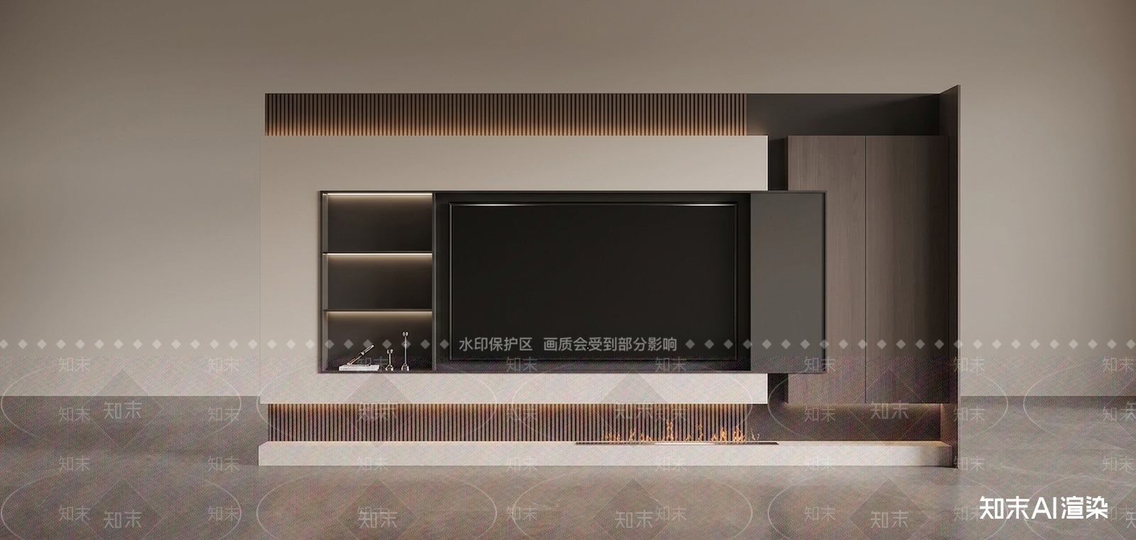 一体式餐边柜家居客厅3D模型下载【ID:1227513990】