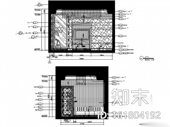 [厦门]某豪会所现代风格KTV室内装修施工图（含效果）cad施工图下载【ID:161804192】