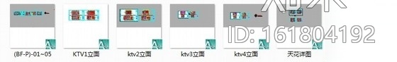 [厦门]某豪会所现代风格KTV室内装修施工图（含效果）cad施工图下载【ID:161804192】