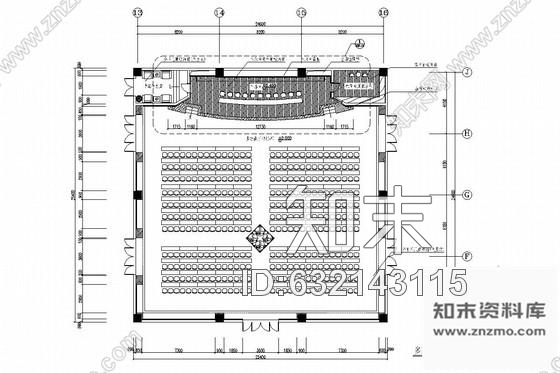 施工图现代化大型多功能厅室内施工图施工图下载【ID:632143115】