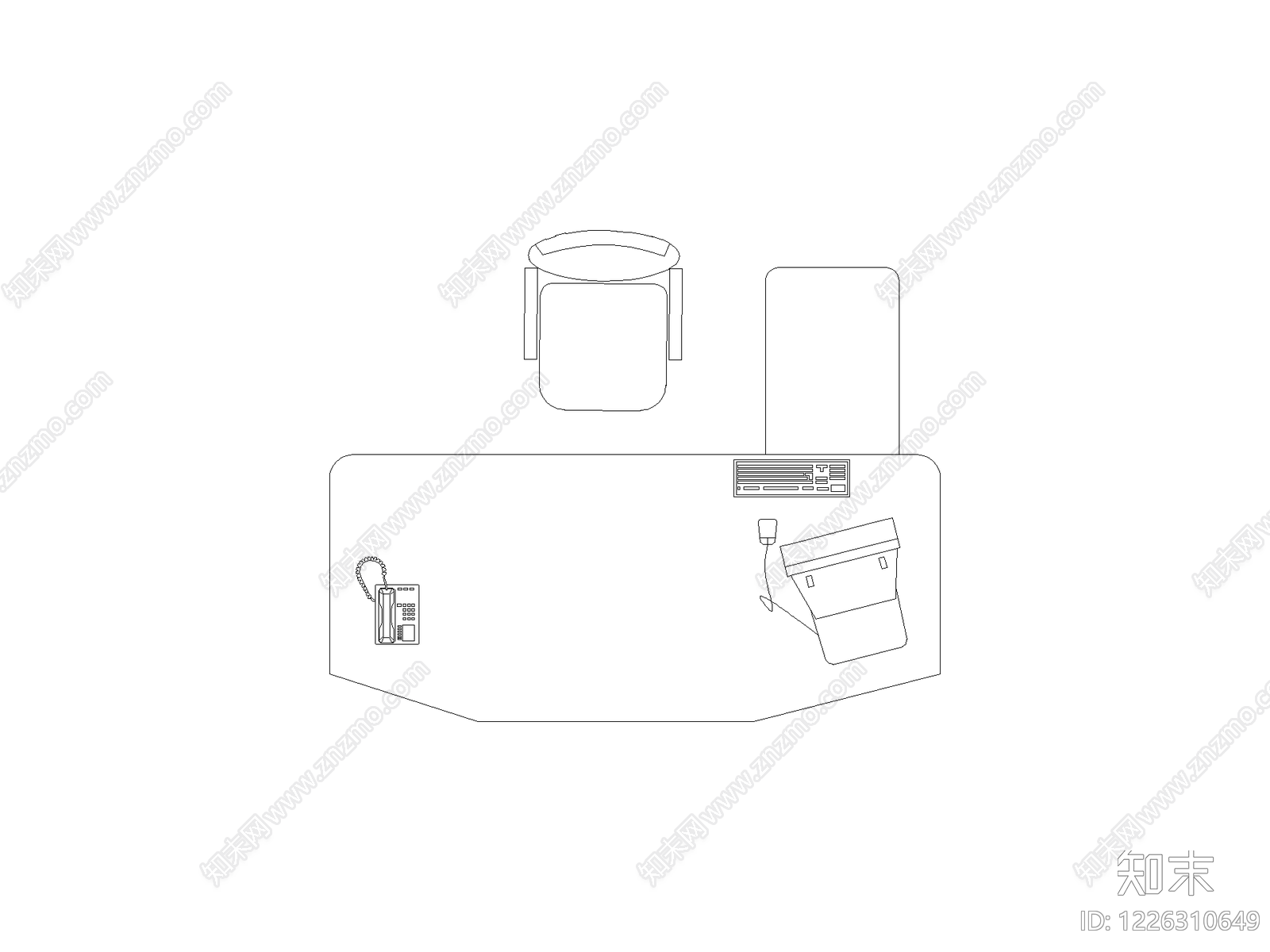 桌子cad施工图下载【ID:1226310649】