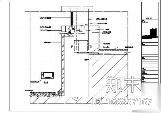 商业办公大厦外幕墙节点图cad施工图下载【ID:166857167】