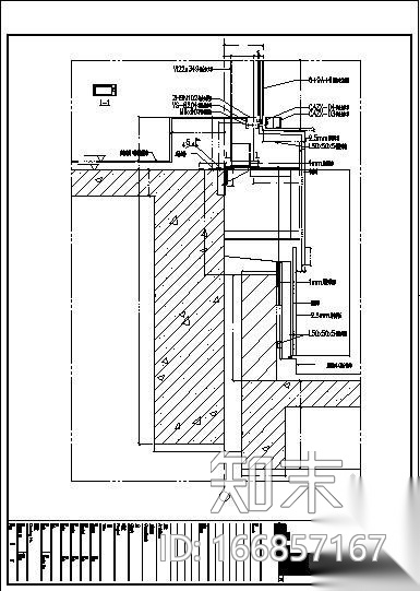 商业办公大厦外幕墙节点图cad施工图下载【ID:166857167】