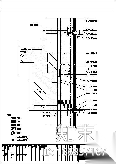 商业办公大厦外幕墙节点图cad施工图下载【ID:166857167】