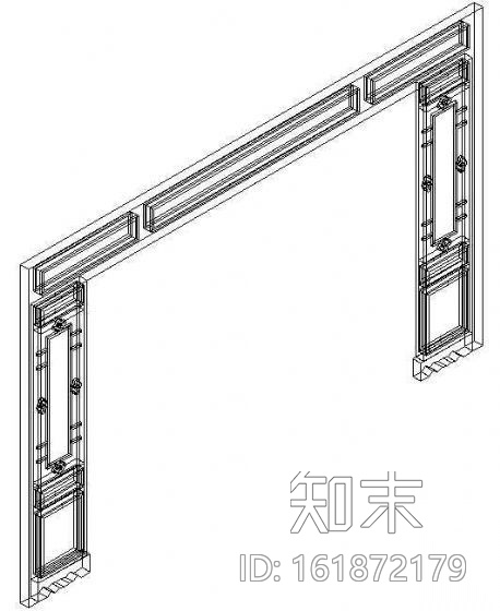 门CAD模型图块cad施工图下载【ID:161872179】