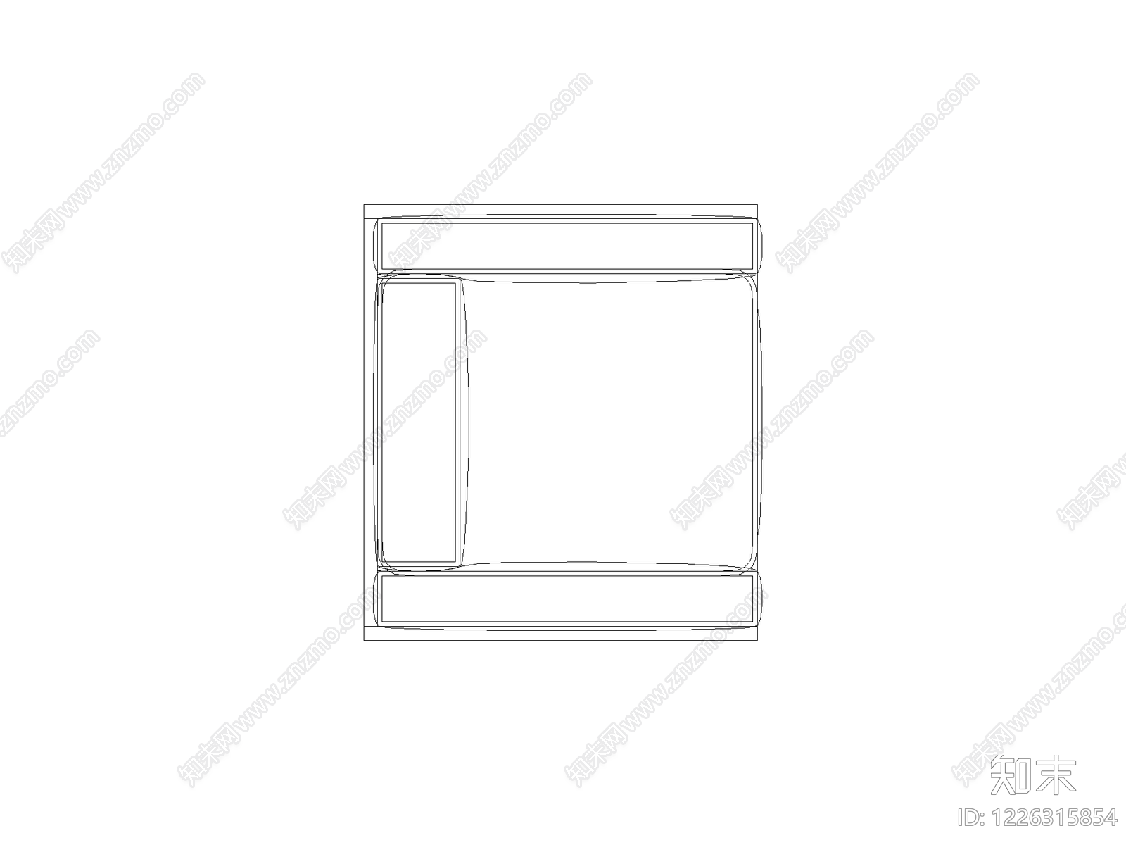 沙发CAD图纸