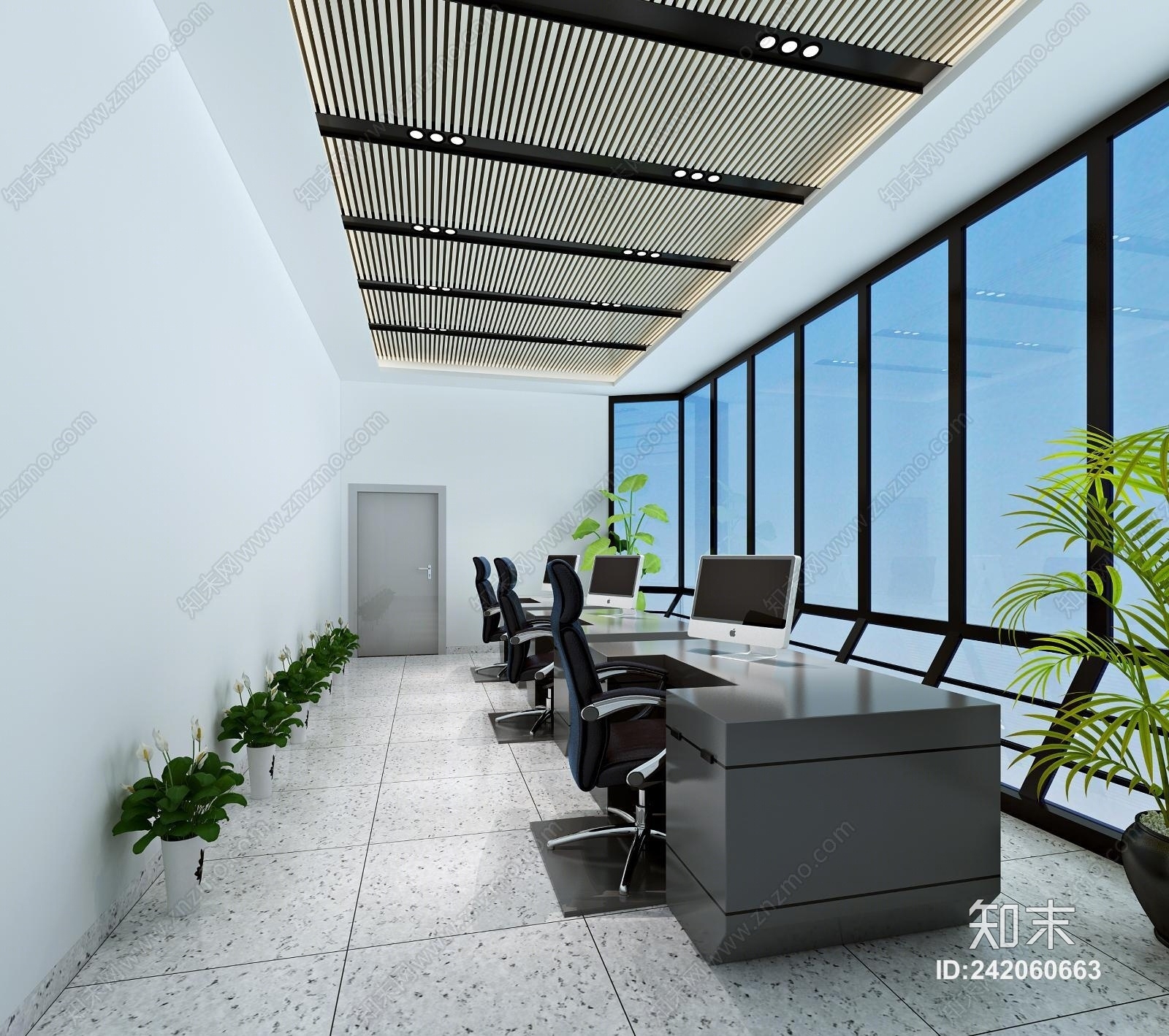 现代垃圾吊车控制室3D模型下载【ID:242060663】