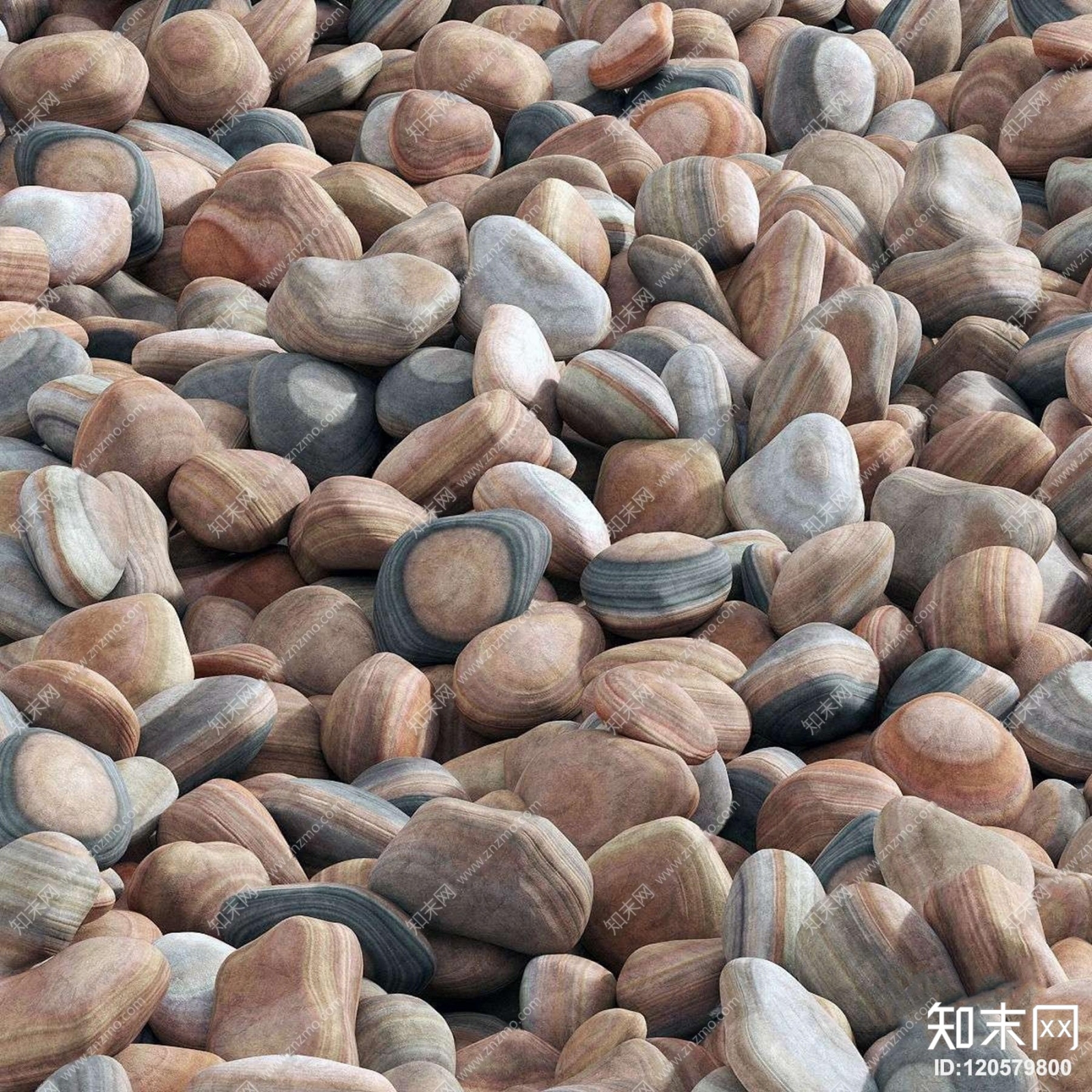 现代鹅卵石3D模型下载【ID:120579800】