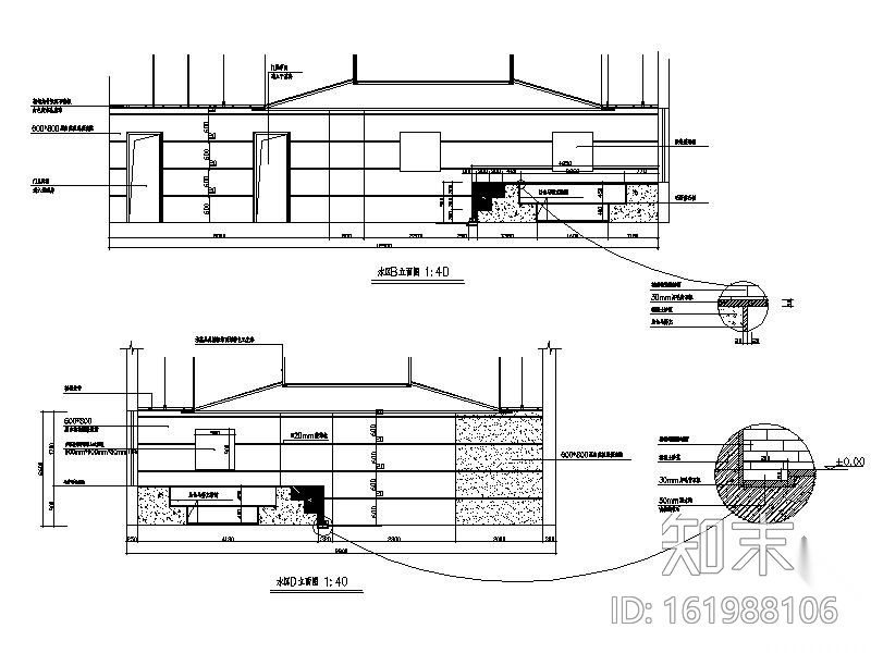 简易酒店室内改造装修图cad施工图下载【ID:161988106】