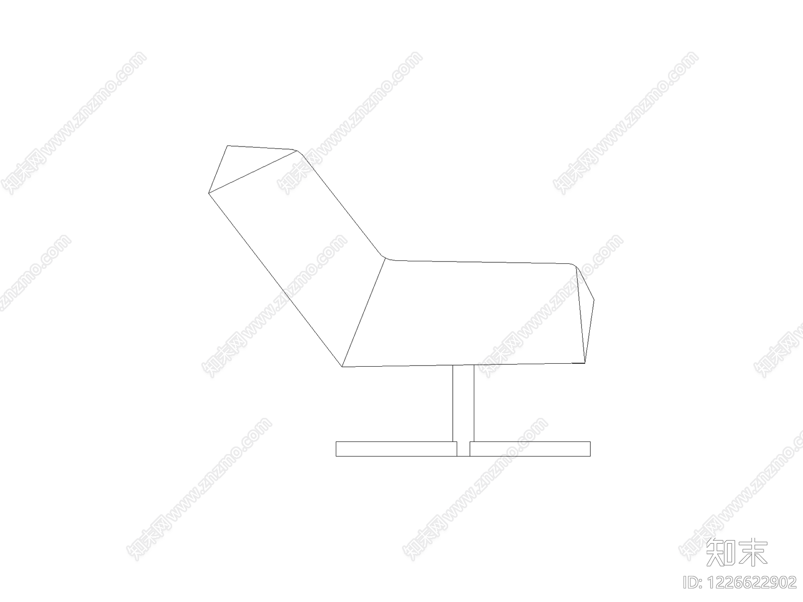 椅子cad施工图下载【ID:1226622902】