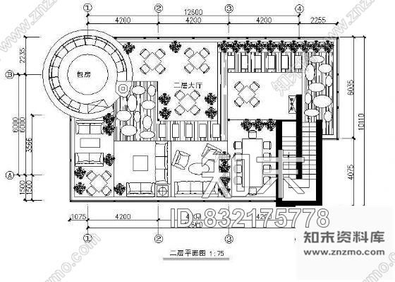 图块/节点酒吧装饰平面图cad施工图下载【ID:832175778】