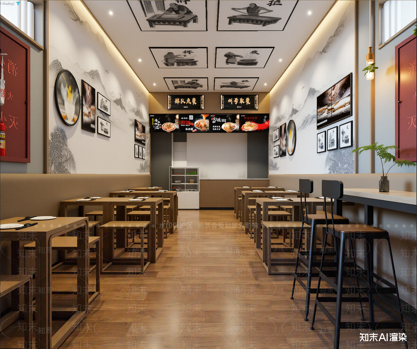 中餐厅3D模型下载【ID:1213941448】