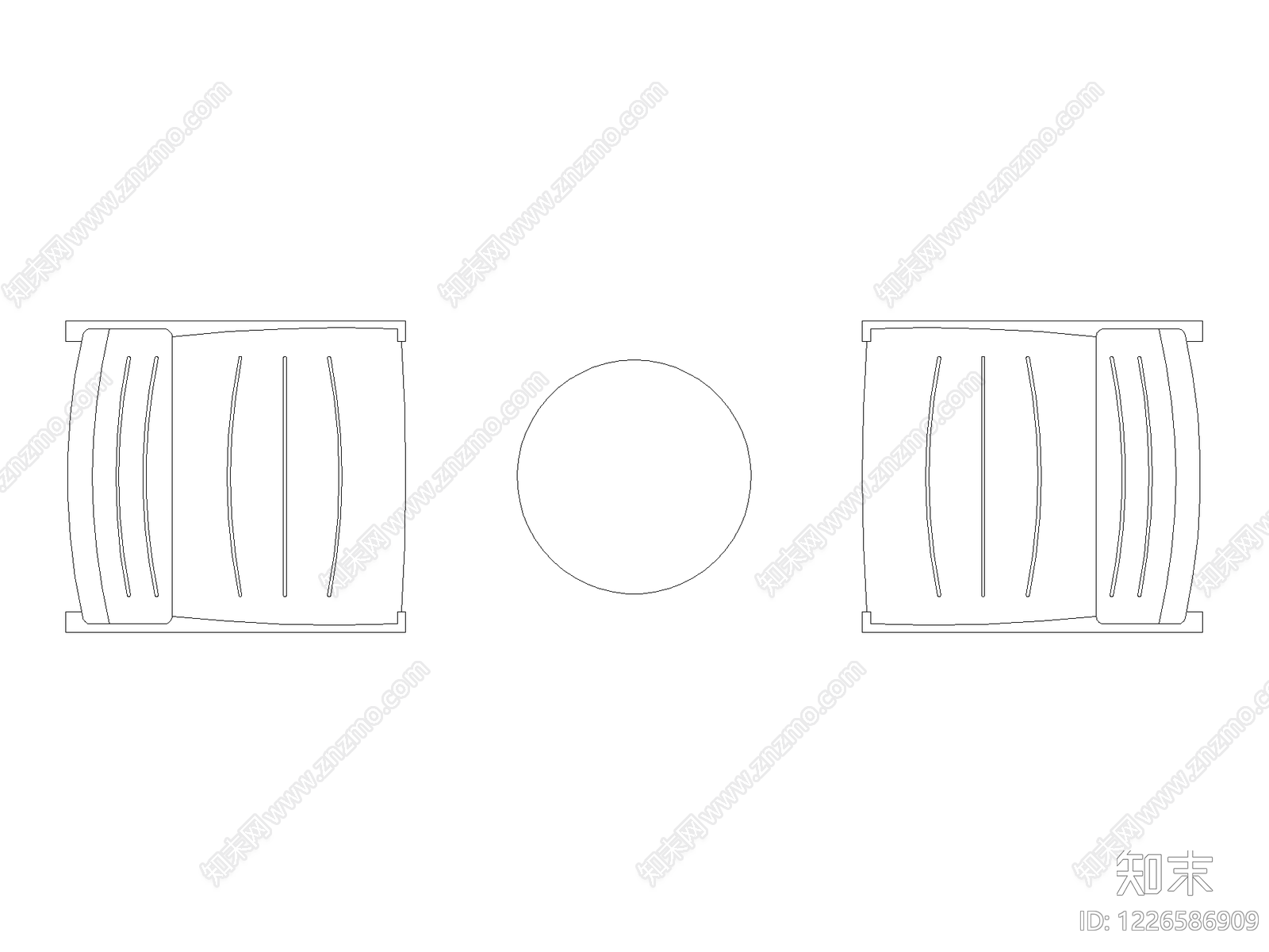 现代椅子CAD图纸