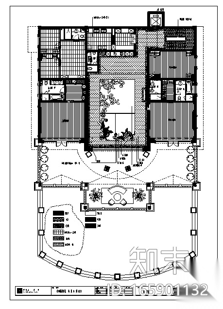 金海湖别墅A座施工图cad施工图下载【ID:165901132】