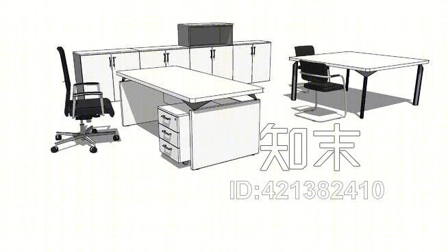 MeCo桌面组合泰勒制作001条欢乐线SU模型下载【ID:421382410】