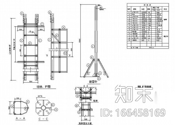 某25m通信塔结构设计图cad施工图下载【ID:166458169】