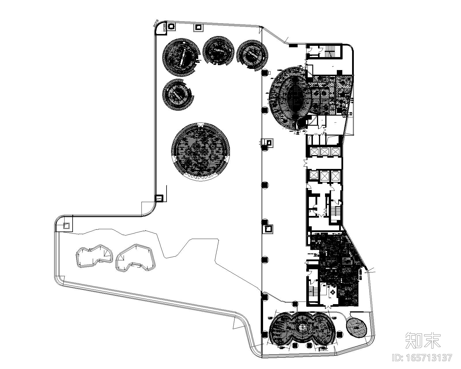 [海南]三亚山海天·傲途格精选酒店设计CAD施工图（附...cad施工图下载【ID:165713137】