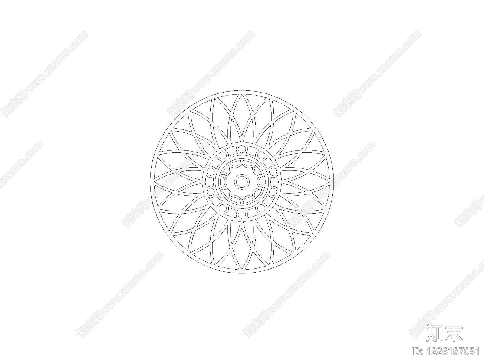 地面拼花CAD图纸