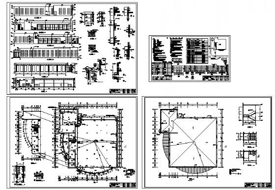 某职工食堂建筑设计图cad施工图下载【ID:166831131】