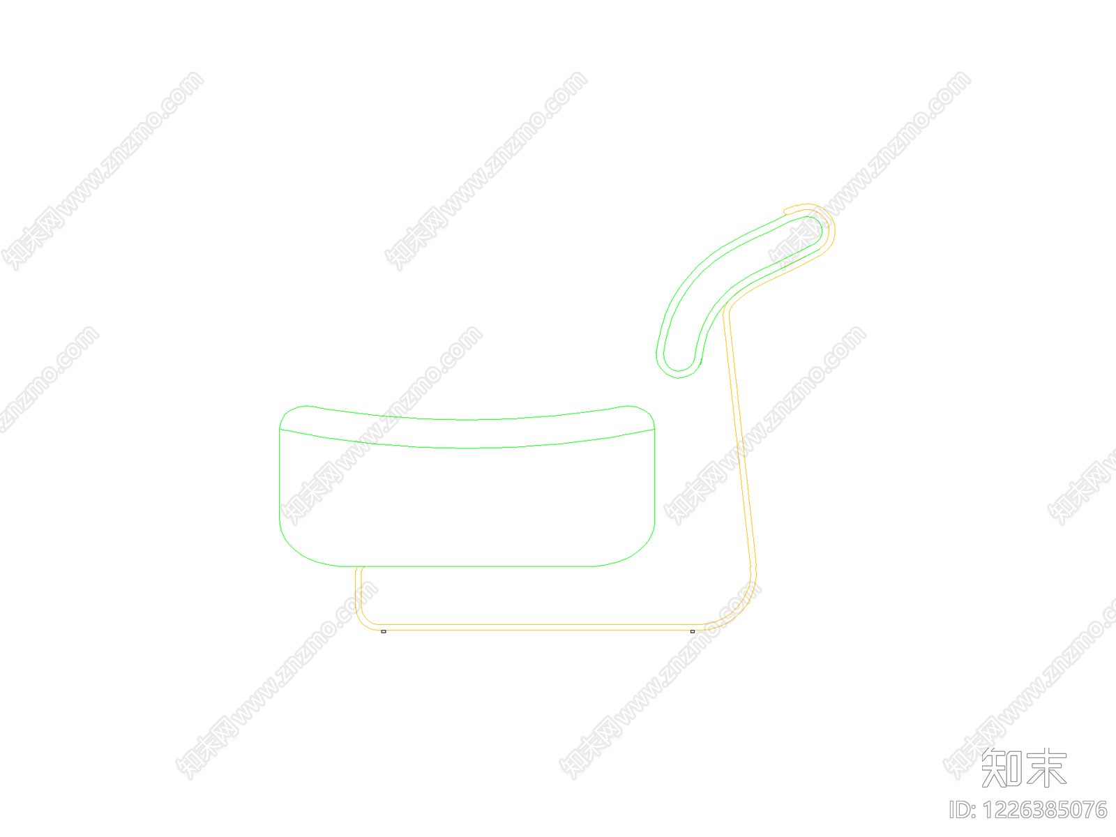 沙发cad施工图下载【ID:1226385076】