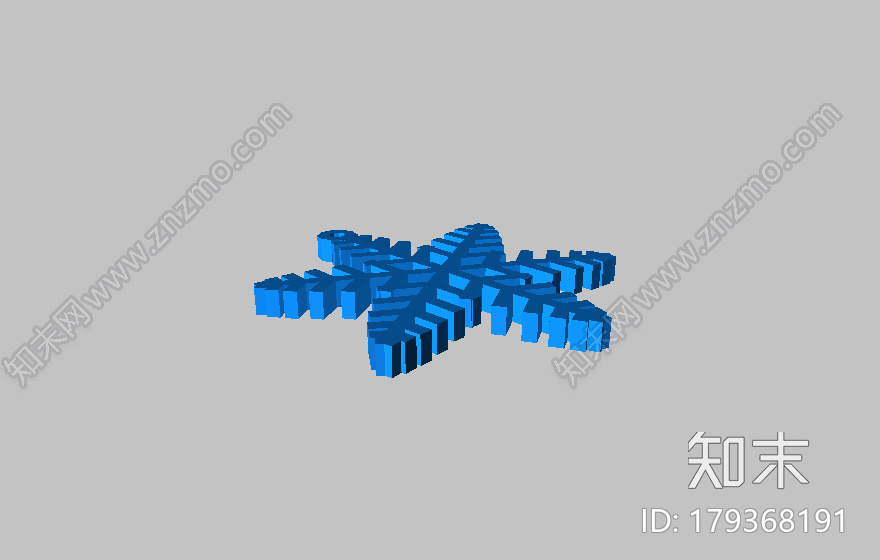 模术师应用：雪花模型3d打印模型下载【ID:179368191】