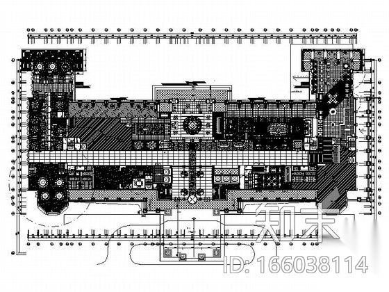 [江苏]超豪华五星级酒店全套装修设计CAD施工图（含实...cad施工图下载【ID:166038114】
