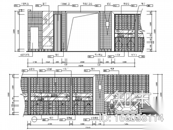 [江苏]超豪华五星级酒店全套装修设计CAD施工图（含实...cad施工图下载【ID:166038114】