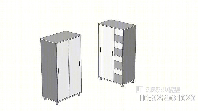 带滑动门的碗柜SU模型下载【ID:925061020】