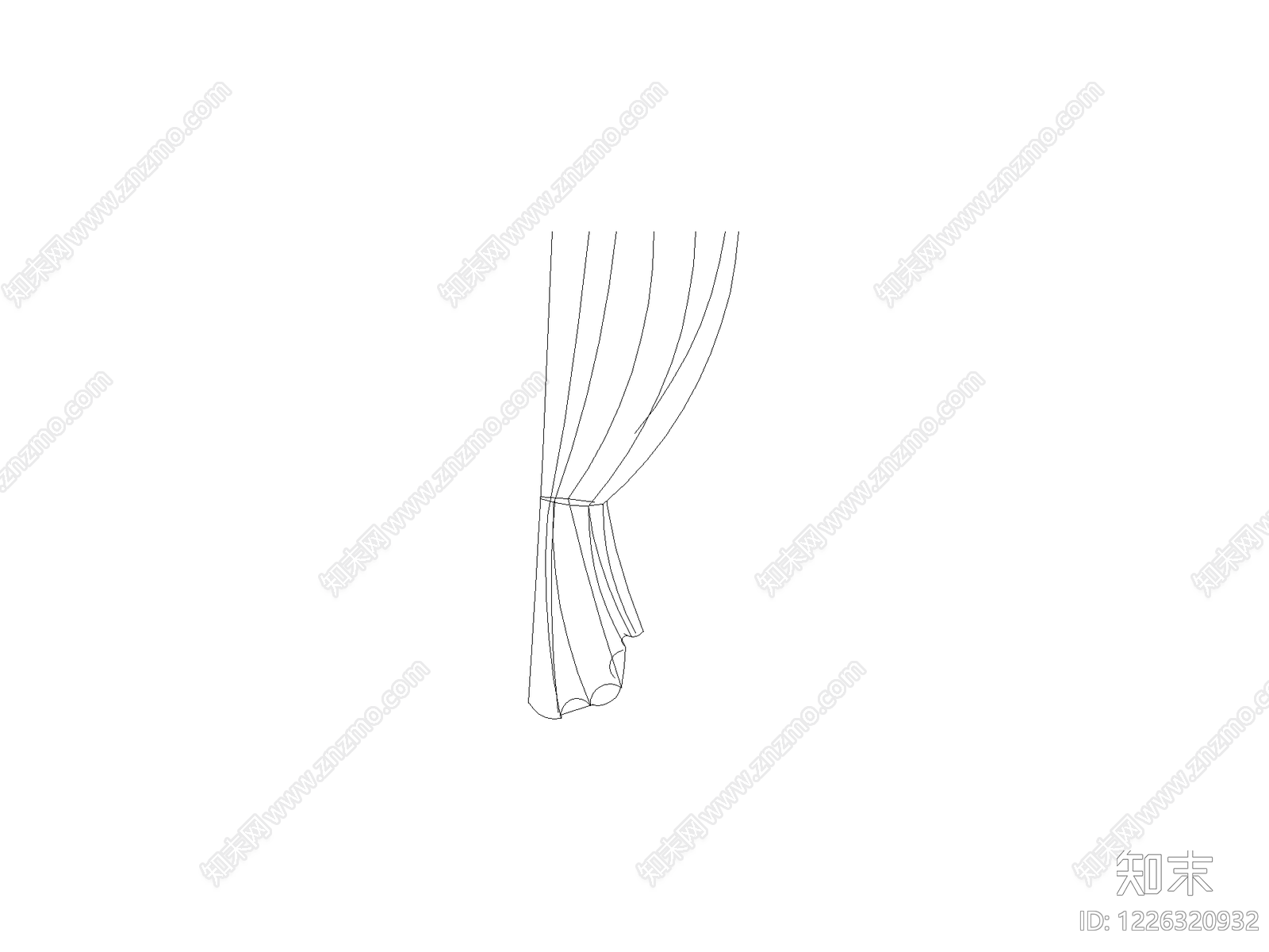 窗帘cad施工图下载【ID:1226320932】