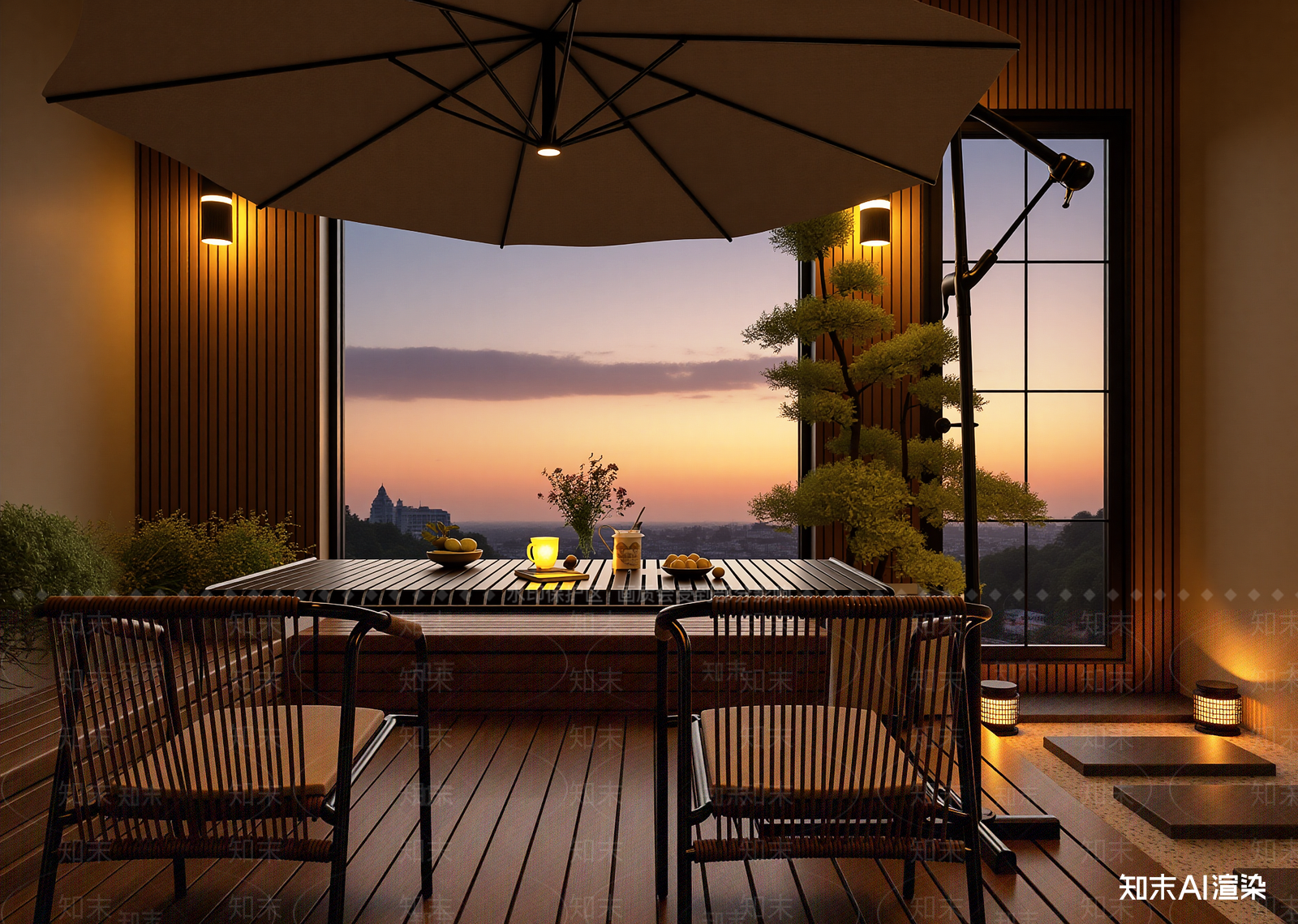 现代阳台3D模型下载【ID:1214805404】