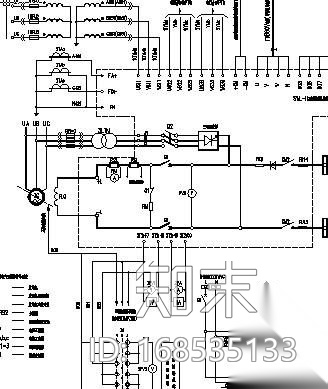 发电机励磁系统及静止励磁装置原理图cad施工图下载【ID:168535133】