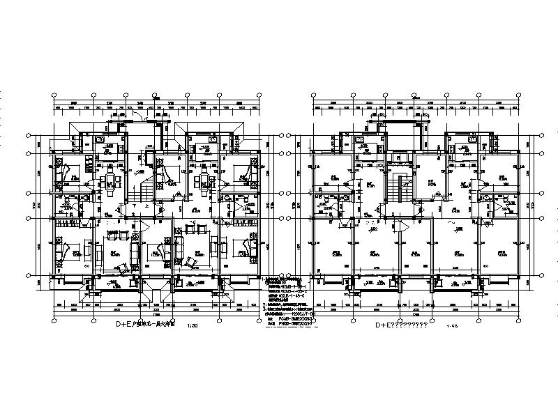 [宁夏]大型新中式小区多层住宅楼施工图（全专业图纸）cad施工图下载【ID:165946113】