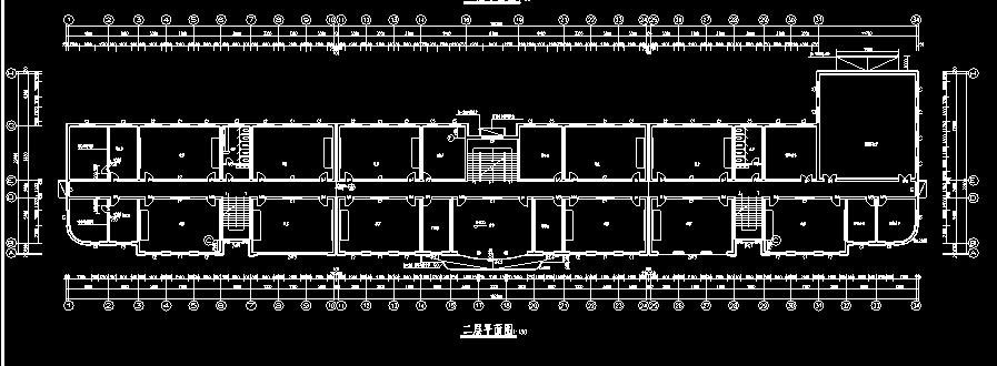 某中学教学楼建筑施工图（含有结构图）cad施工图下载【ID:151543104】