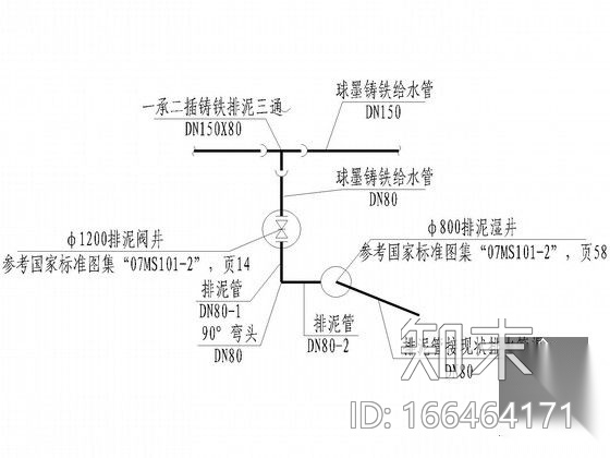 [广东]30000米市政管道给水工程给排水施工图cad施工图下载【ID:166464171】