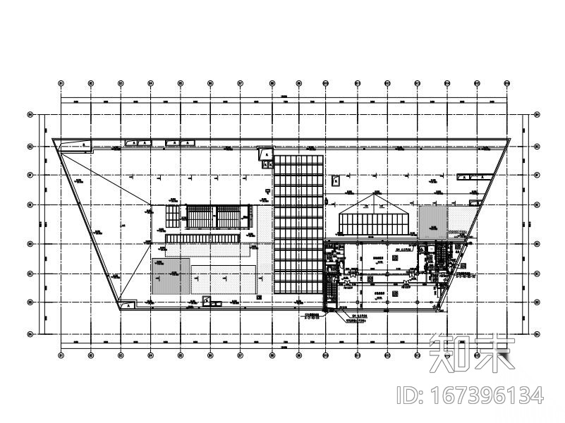 4层博物馆框架结构cad施工图下载【ID:167396134】
